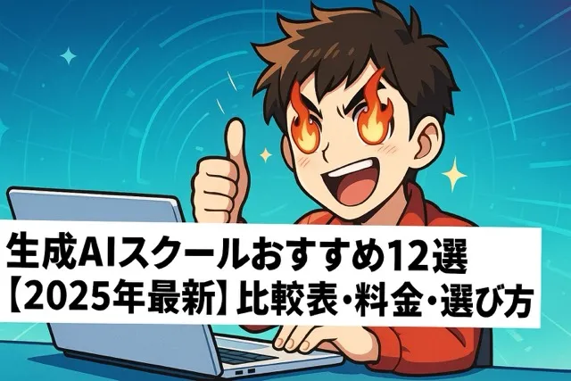 生成AIスクールおすすめ13選【2025年最新】比較表・料金・選び方