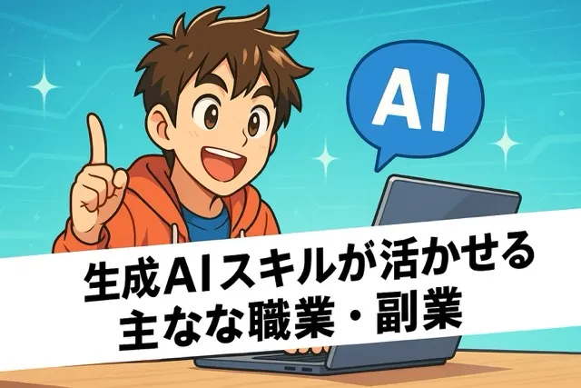 生成AIスキルが活かせる主な職業・副業