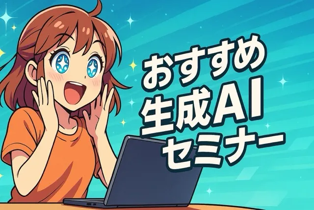おすすめ生成AIセミナー7選!初心者が失敗しない選び方から無料・オンライン講座まで内容を徹底比較